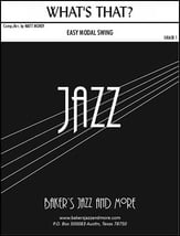 What's That? Jazz Ensemble sheet music cover